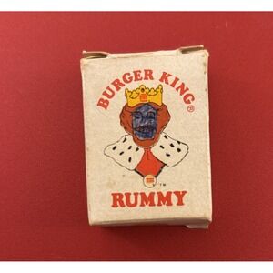 Vintage 1978 Burger King Mini Rummy Card Game, Complete